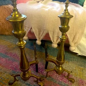 Vintage 1900’s fireplace andirons